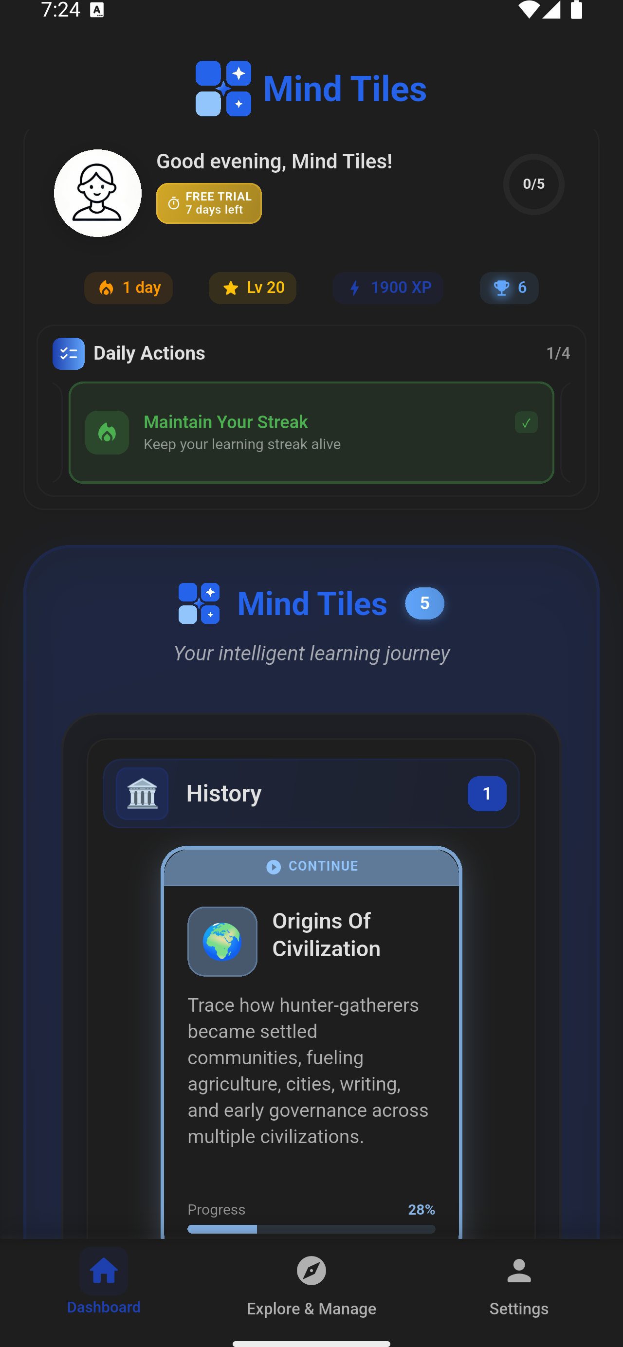 Mind Tiles on Android