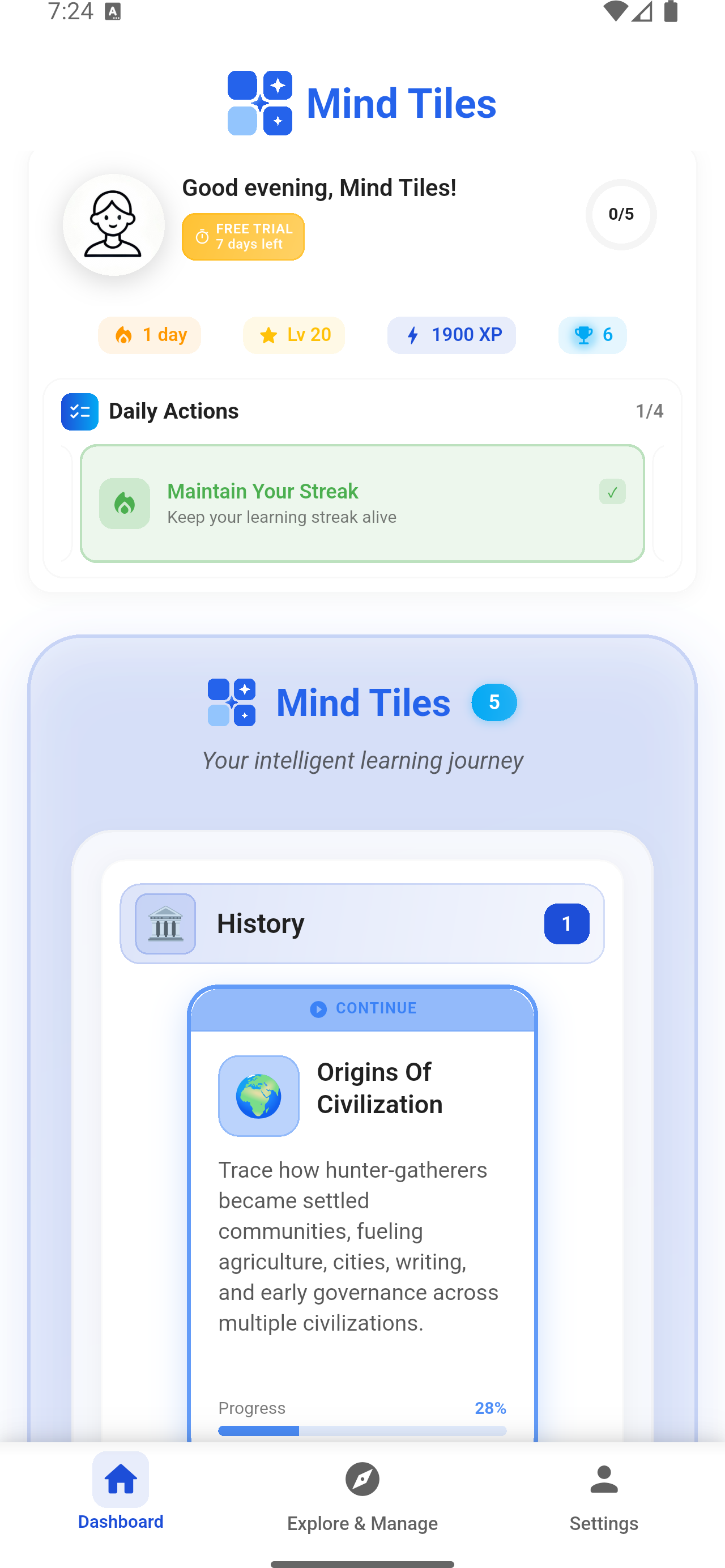 Mind Tiles on Android