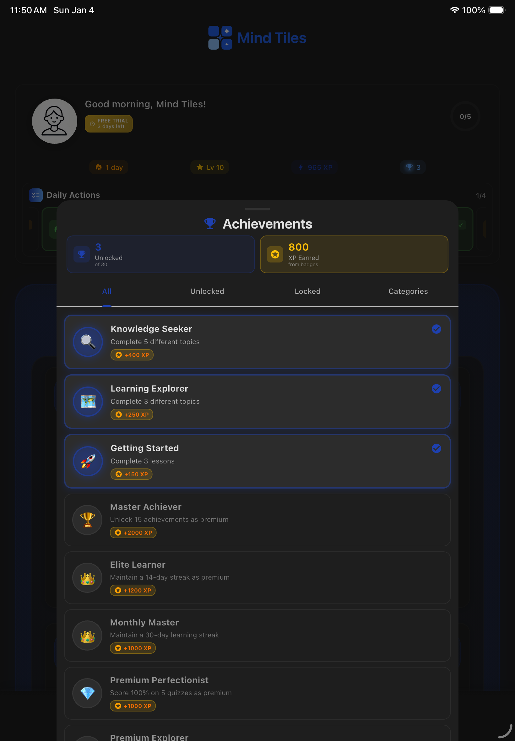 Gamification - Dark Mode
